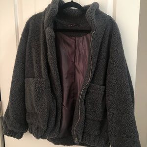 ❌SOLD❌ •NEW• GREY TEDDY JACKET